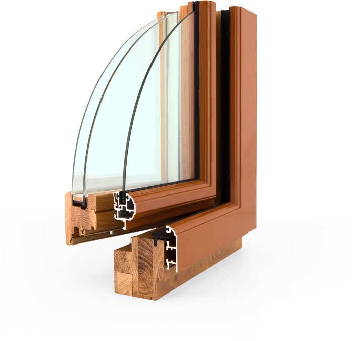 Деревянные окна с алюминиевыми накладками: «комби» решение для защиты и долговечности